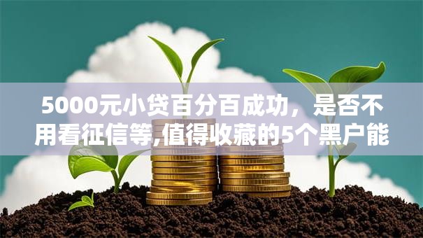5000元小贷百分百成功，是否不用看征信等,值得收藏的5个黑户能申请公积金贷款口子