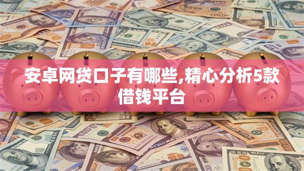 安卓网贷口子有哪些,精心分析5款借钱平台