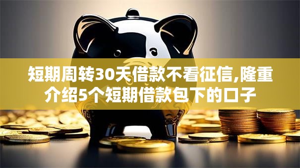短期周转30天借款不看征信,隆重介绍5个短期借款包下的口子