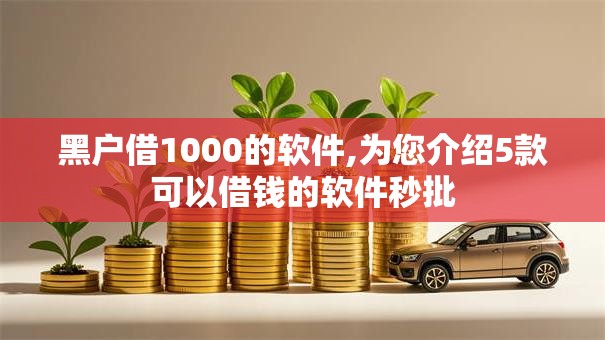 黑户借1000的软件,为您介绍5款可以借钱的软件秒批