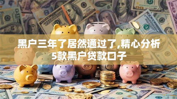黑户三年了居然通过了,精心分析5款黑户贷款口子