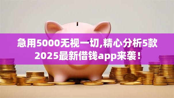 急用5000无视一切,精心分析5款2025最新借钱app来袭！