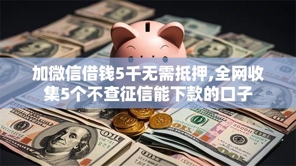 加微信借钱5千无需抵押,全网收集5个不查征信能下款的口子
