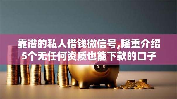 靠谱的私人借钱微信号,隆重介绍5个无任何资质也能下款的口子