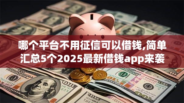 哪个平台不用征信可以借钱,简单汇总5个2025最新借钱app来袭！