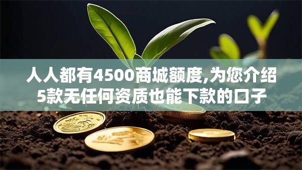 人人都有4500商城额度,为您介绍5款无任何资质也能下款的口子