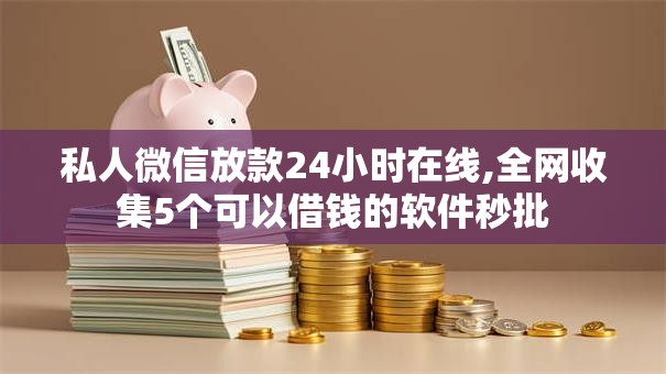 私人微信放款24小时在线,全网收集5个可以借钱的软件秒批