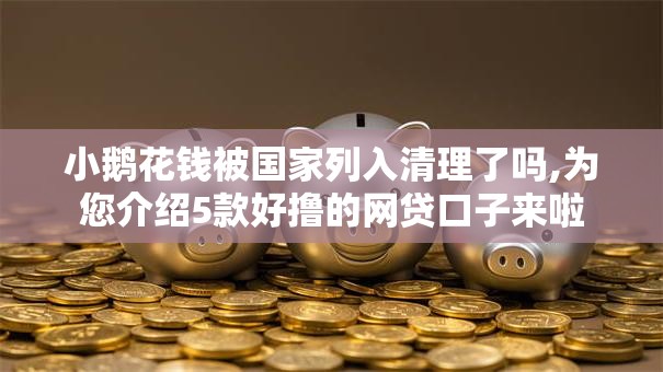 小鹅花钱被国家列入清理了吗,为您介绍5款好撸的网贷口子来啦