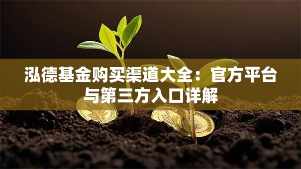 泓德基金购买渠道大全：官方平台与第三方入口详解