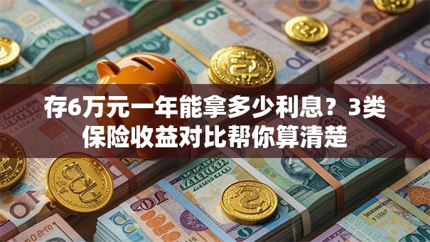 存6万元一年能拿多少利息？3类保险收益对比帮你算清楚