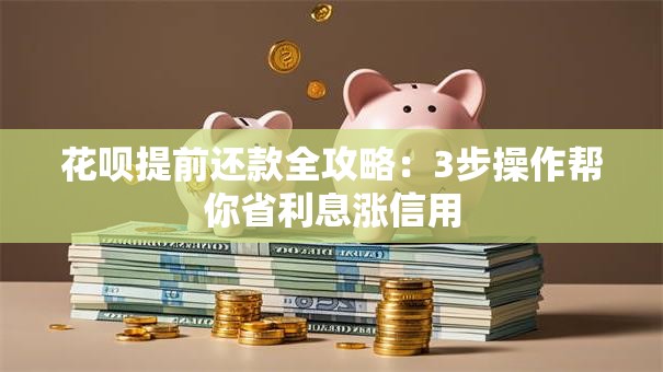 花呗提前还款全攻略：3步操作帮你省利息涨信用