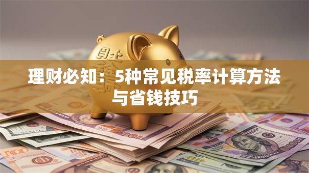 理财必知：5种常见税率计算方法与省钱技巧