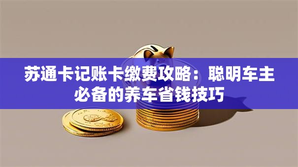 苏通卡记账卡缴费攻略：聪明车主必备的养车省钱技巧