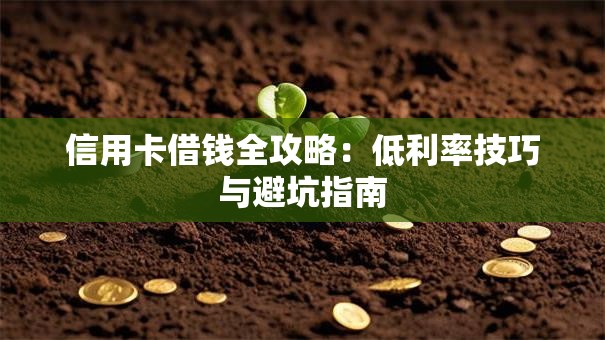 信用卡借钱全攻略：低利率技巧与避坑指南