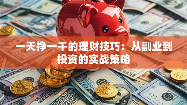 一天挣一千的理财技巧：从副业到投资的实战策略
