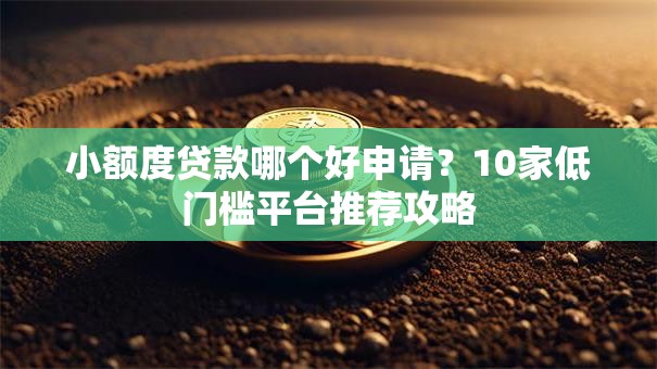 小额度贷款哪个好申请？10家低门槛平台推荐攻略