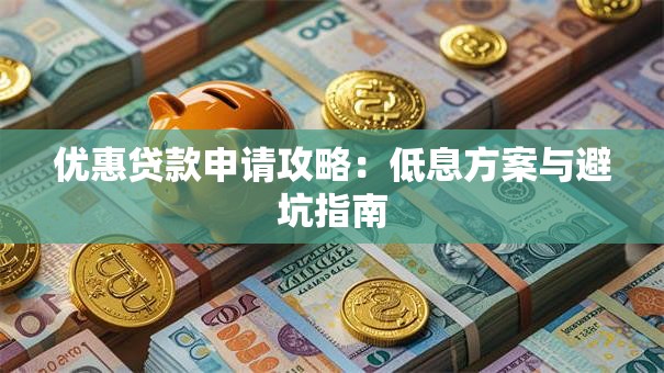 优惠贷款申请攻略：低息方案与避坑指南