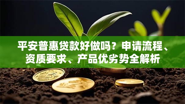 平安普惠贷款好做吗？申请流程、资质要求、产品优劣势全解析