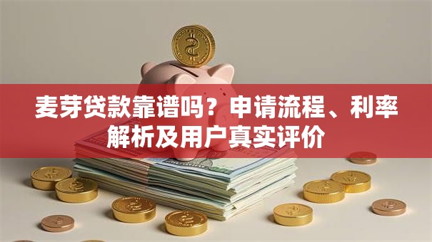 麦芽贷款靠谱吗？申请流程、利率解析及用户真实评价