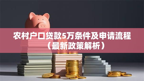 农村户口贷款5万条件及申请流程（最新政策解析）
