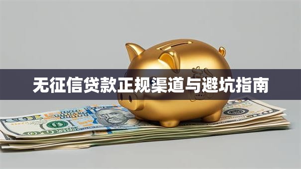 无征信贷款正规渠道与避坑指南