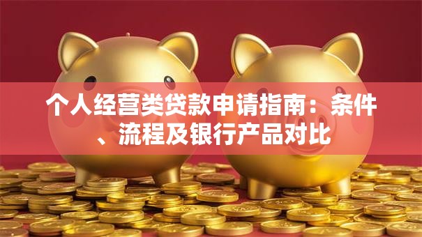个人经营类贷款申请指南：条件、流程及银行产品对比