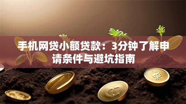 手机网贷小额贷款：3分钟了解申请条件与避坑指南