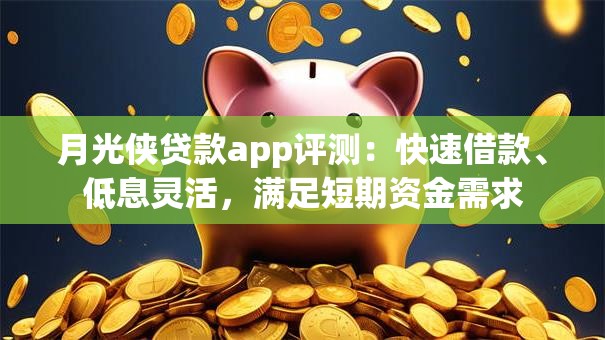 月光侠贷款app评测：快速借款、低息灵活，满足短期资金需求