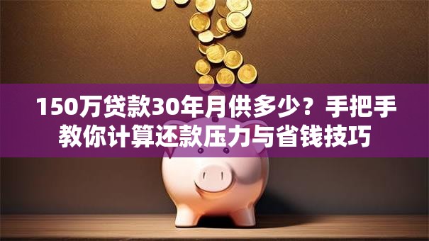 150万贷款30年月供多少？手把手教你计算还款压力与省钱技巧