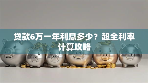 贷款6万一年利息多少？超全利率计算攻略