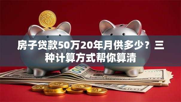 房子贷款50万20年月供多少？三种计算方式帮你算清