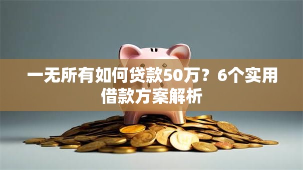 一无所有如何贷款50万？6个实用借款方案解析