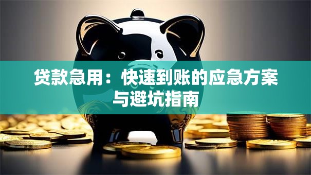 贷款急用：快速到账的应急方案与避坑指南