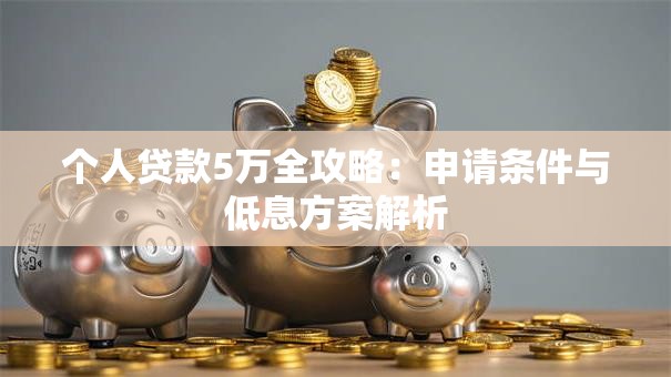 个人贷款5万全攻略：申请条件与低息方案解析