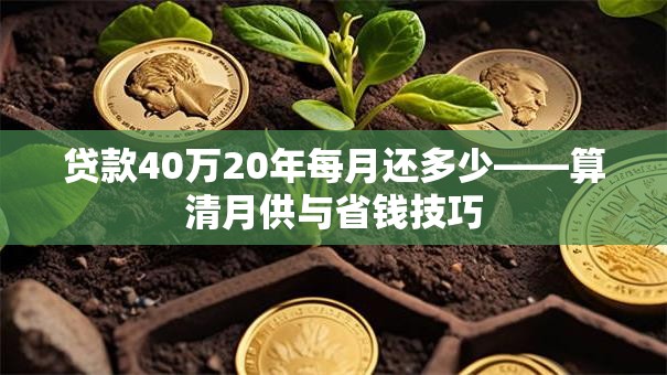 贷款40万20年每月还多少——算清月供与省钱技巧