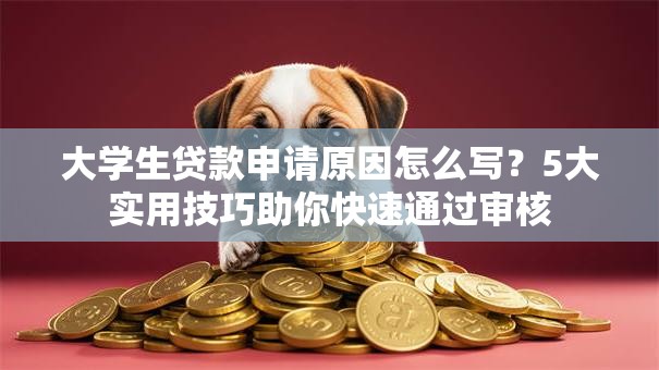 大学生贷款申请原因怎么写？5大实用技巧助你快速通过审核