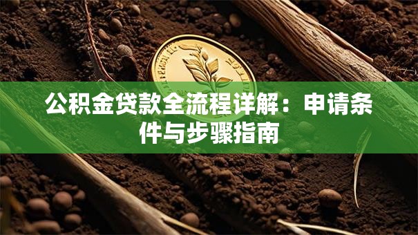 公积金贷款全流程详解：申请条件与步骤指南