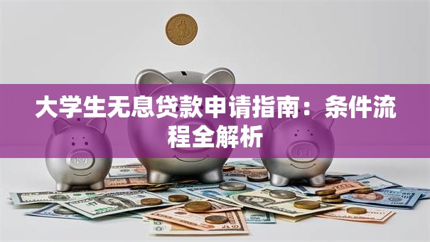 大学生无息贷款申请指南：条件流程全解析