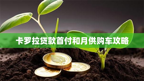 卡罗拉贷款首付和月供购车攻略