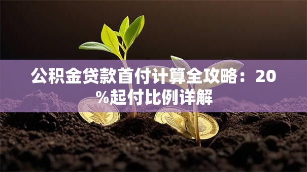 公积金贷款首付计算全攻略：20%起付比例详解