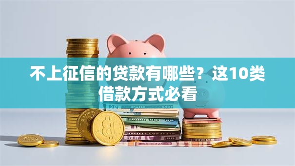 不上征信的贷款有哪些？这10类借款方式必看