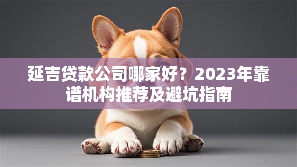 延吉贷款公司哪家好？2023年靠谱机构推荐及避坑指南