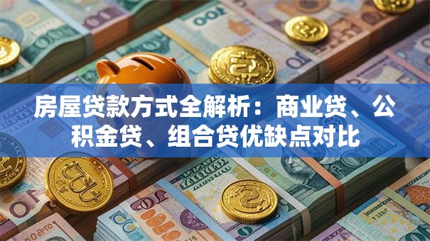 房屋贷款方式全解析：商业贷、公积金贷、组合贷优缺点对比