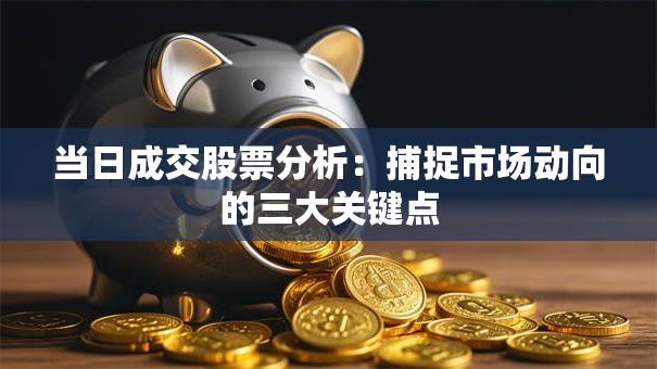当日成交股票分析：捕捉市场动向的三大关键点