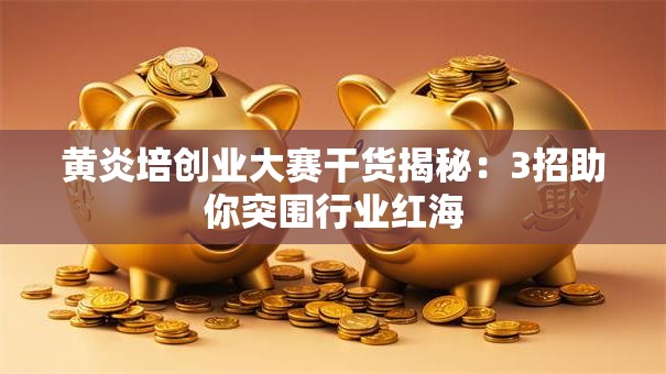 黄炎培创业大赛干货揭秘：3招助你突围行业红海
