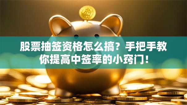 股票抽签资格怎么搞？手把手教你提高中签率的小窍门！