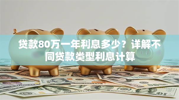 贷款80万一年利息多少？详解不同贷款类型利息计算