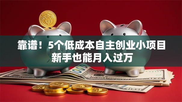 靠谱！5个低成本自主创业小项目 新手也能月入过万