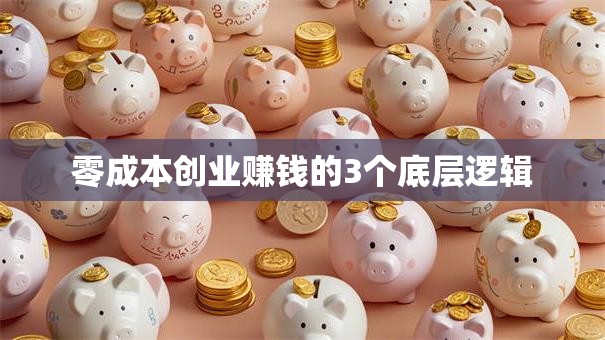零成本创业赚钱的3个底层逻辑