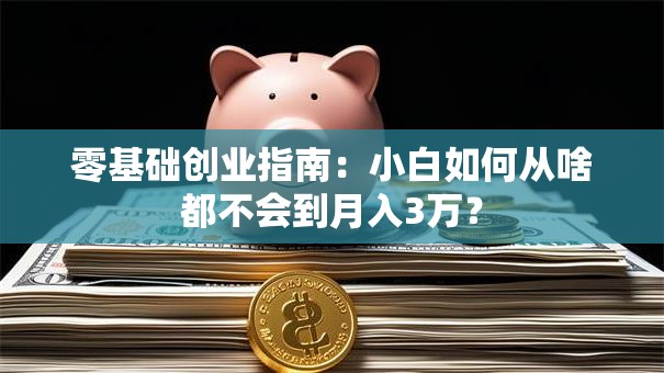零基础创业指南：小白如何从啥都不会到月入3万？